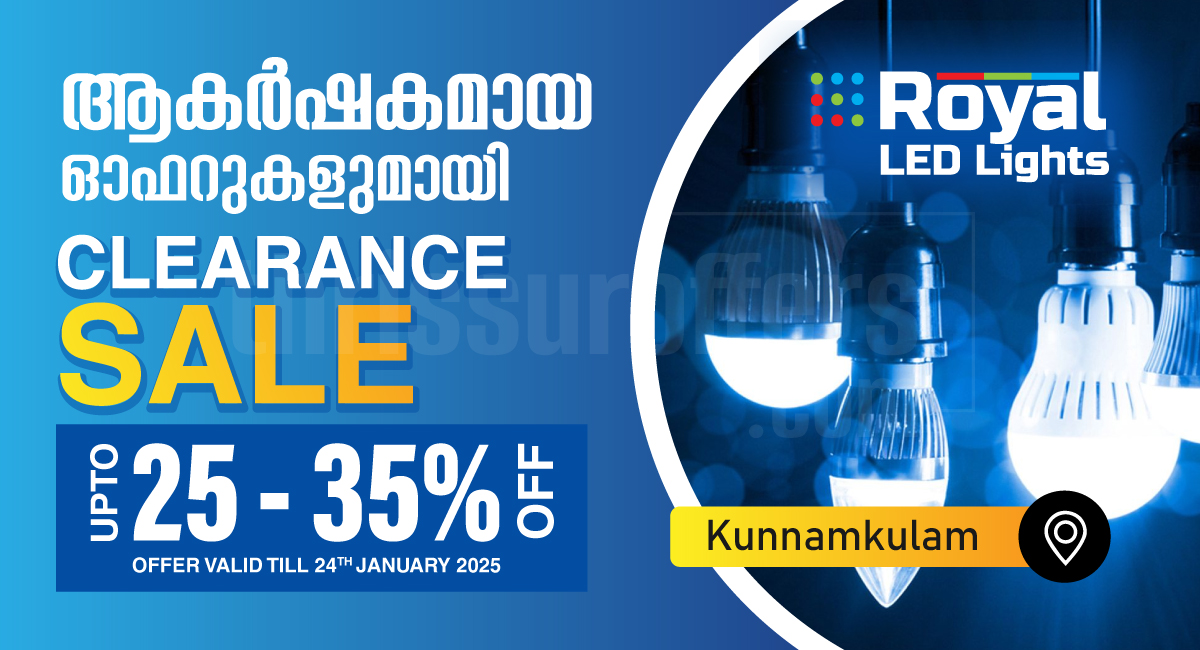 25-35% Off Clearance Sale on LED Lights in Thrissur! - Kunnamkulam